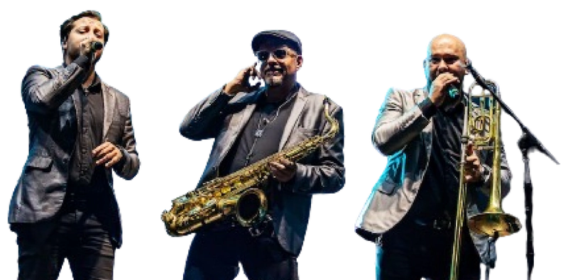 3 músicos da Banda Big Time Orchestra